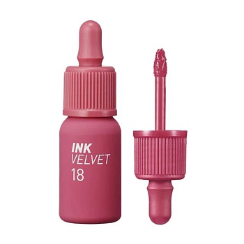 foto матовий тінт для губ peripera ink the velvet lip tint 18 star plum pink, 4 г