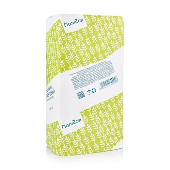 foto бумажные полотенца полісся v-сложение, из макулатуры, 160 шт