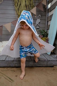 foto детское хлопковое полотенце jamiks aston цвет синий