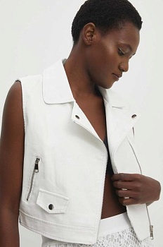 foto куртка answear lab жіночий колір білий перехідний