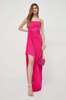 foto платье pinko цвет розовый maxi облегающая