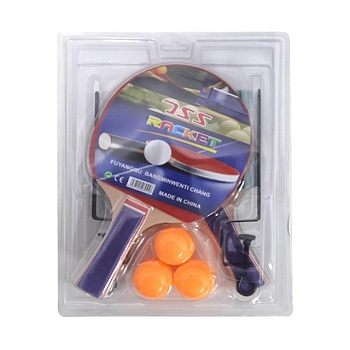 foto набор для настольного тенниса yg toys, от 3 лет (ракетка, 2 шт + мячик, 3 шт + сетка) (62/2362s)