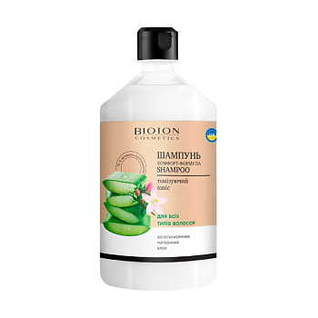 foto тонізувальний шампунь bioton cosmetics shampoo комфорт-формула, для всіх типів волосся, 1 л