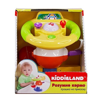 foto игрушка на присоске kiddieland умный руль, со светом и звуком, от 1 года (058305)