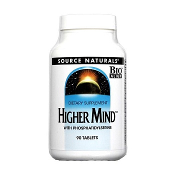 foto дієтична добавка в таблетках source naturals higher mind поліпшення роботи мозку, 90 шт