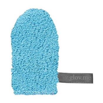foto мини-рукавица для снятия макияжа glov quick treat makeup remover, bouncy blue, 1 шт