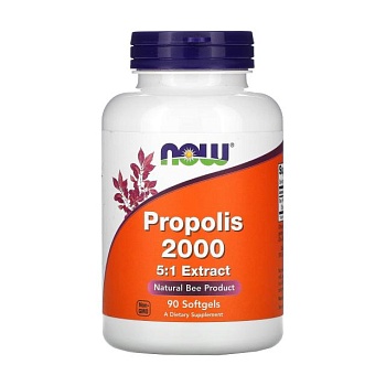 foto диетическая добавка в капсулах now foods propolis 2000 прополис 2000, 90 шт