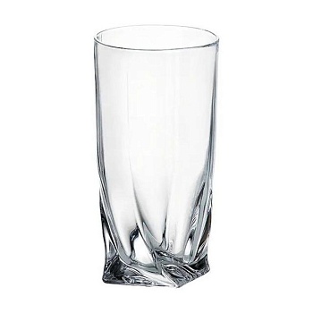 foto стаканы для воды bohemia quadro, 6*350 мл (2k936/99a44/350)
