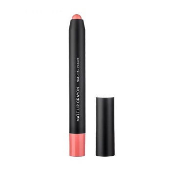 foto матова помада-олівець для губ kodi professional matt lip crayon natural peach, 1.7 г