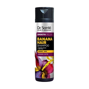 foto шампунь для волос dr. sante banana hair smooth relax shampoo, 250 мл