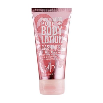 foto лосьон для тела mades cosmetics bath & body fascination pure body lotion cashmere extract кашемир, 150 мл