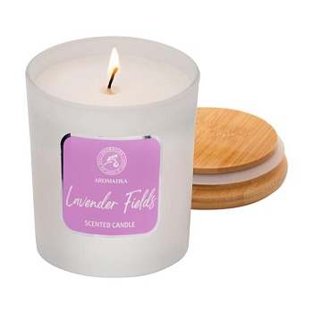 foto ароматична свічка ароматика lavender fields лавандові поля, 200 г