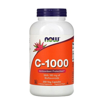 foto диетическая добавка витамины в капсулах now foods c-1000, 250 шт