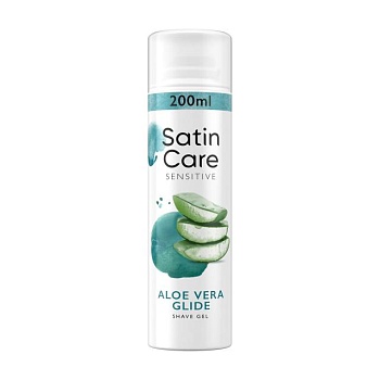 foto гель для бритья для женщин gillette satin care sensitive для чувствительной кожи, 200 мл