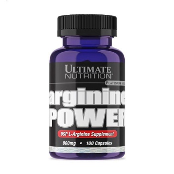 foto дієтична добавка амінокислоти в капсулах ultimate nutrition arginine power аргінін, 100 шт