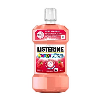 foto детский ополаскиватель для полости рта listerine smart rinse ягодная свежесть, от 6 лет, 250 мл