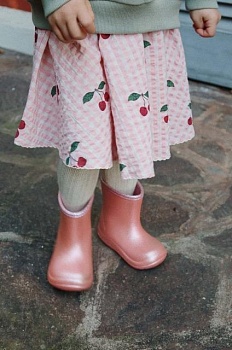 foto дитячі гумові чоботи konges sløjd колір рожевий