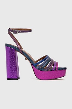 foto кожаные сандалии kurt geiger london pierra platform sandal 8882290109