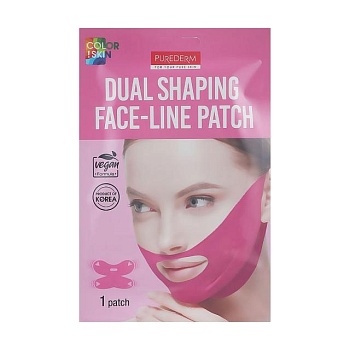 foto маска-ліфтинг для підборіддя та щік purederm dual shaping face-line patch, 10 г