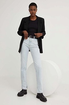 foto джинси answear lab x лімітована колекція sisterhood жіночі висока посадка