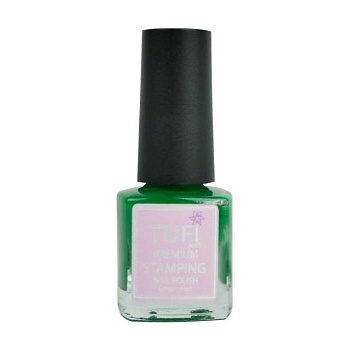 foto лак для стемпинга tufi profi premium stamping nail polish зеленый, 5 мл
