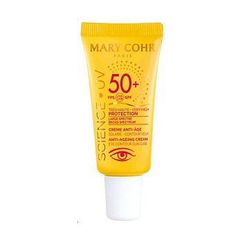 foto солнцезащитный крем для кожи вокруг глаз mary cohr protection anti-ageing cream eye contour spf 50+, 15 мл