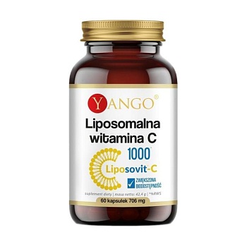 foto диетическая добавка витамины в капсулах yango liposomal vitamin c липосомальный витамин c 706 мг, 60 шт