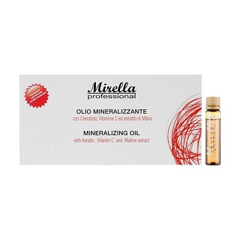 foto мінералізована олія для волосся mirella professional mineralizing oil, 10*10 мл