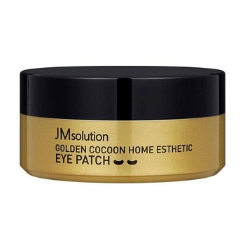 foto гидрогелевые омолаживающие патчи для кожи вокруг глаз jmsolution golden cocoon home esthetic eye patch с золотом, 60 шт