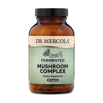foto диетическая добавка в капсулах dr. mercola fermented mushroom complex комплекс ферментированных грибов, 90 шт
