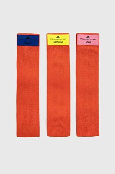 foto резинки сопротивления для упражнений adidas by stella mccartney (3-pack) цвет оранжевый