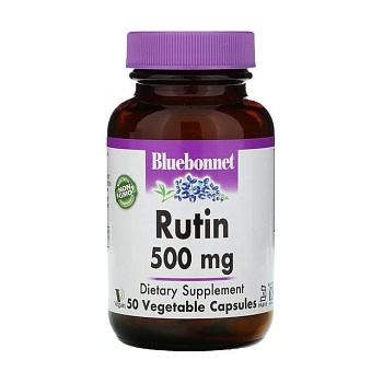 foto диетическая добавка в капсулах bluebonnet nutrition рутин 500 мг, 50 шт