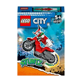 foto конструктор lego city stuntz каскадерский мотоцикл авантюрного скорпиона, 15 деталей, от 5 лет (60332)