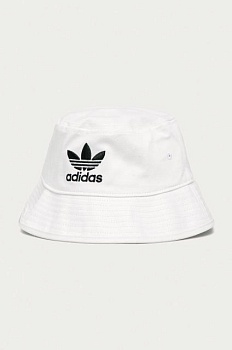 foto adidas originals - капелюх adicolor trefoil bucket fq4641.m-white