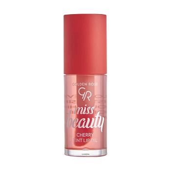 foto масло-тинт для губ golden rose miss beauty tint lip oil cherry, 6 мл
