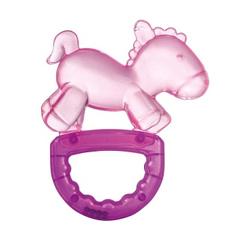 foto погремушка-зубогрызка canpol babies конек, розовая, с рождения (74/018)