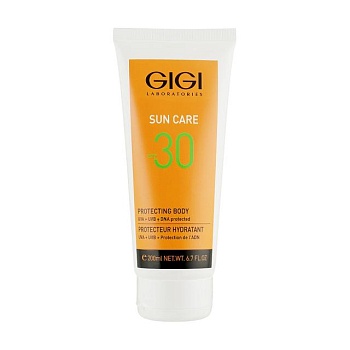 foto солнцезащитный крем для тела gigi sun care sun block body moisturizer spf 30, 200 мл
