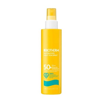 foto сонцезахисний спрей для тіла та обличчя biotherm waterlover milky sun spray spf 50+, 200 мл