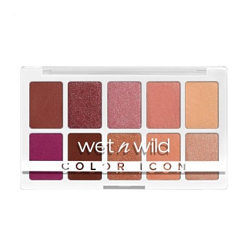 foto палетка тіней для повік wet n wild color icon 10-pan eyeshadow palette, heart and sol, 12 г