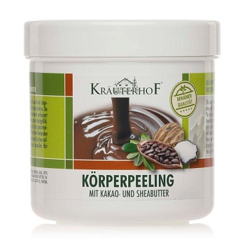 foto пилинг для тела krauterhof с маслом плодов ши и какао, 400 мл