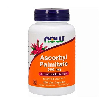 foto диетическая добавка в капсулах now foods ascorbyl palmitate аскорбил пальмитат, 500 мг, 100 шт