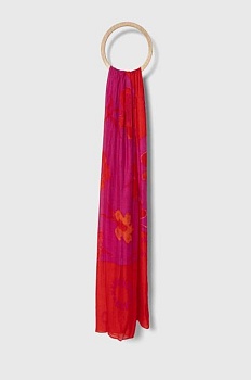 foto шарф desigual altura recta жіночий колір червоний візерунок 24sawa20