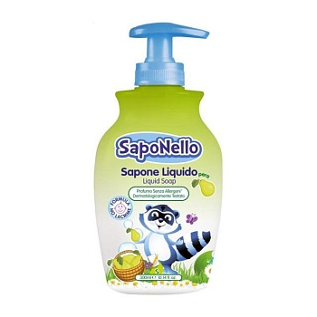 foto детское жидкое мыло saponello doccia груша, 300 мл