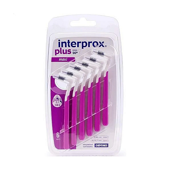 foto міжзубні щітки dentaid interprox plus maxi, фіолетові, 2.1 мм, 6 шт