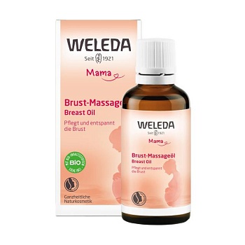 foto масло для груди weleda mama breast oil в период лактации, 50 мл