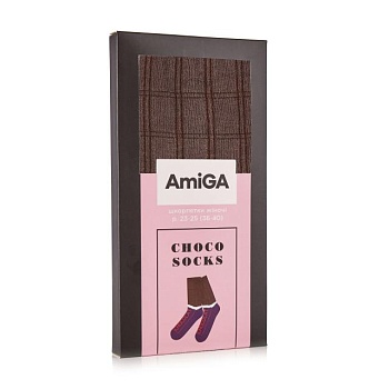 foto носки женские amiga шоколадка, размер 23-25