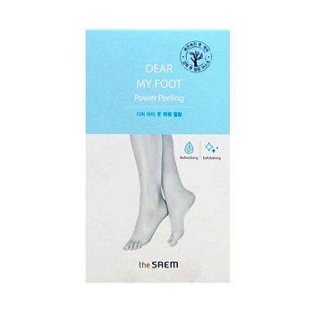 foto пилинг-носки для ног the saem dear my foot power peeling, 50 мл