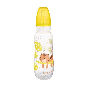 foto бутылочка для кормления canpol babies africa с рисунком, от 1 года, желтая, 330 мл (59/205)