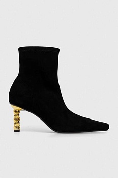 foto замшевые ботинки kat maconie tess женские цвет чёрный каблук кирпичик
