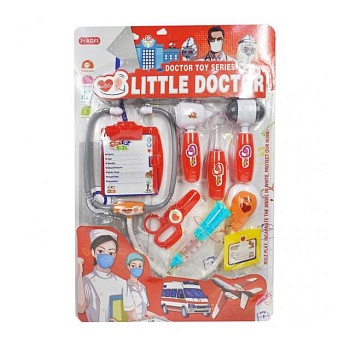 foto детский игрушечный набор shantou jinxing little doctor от 3 лет, 8 шт, 45*32 см (998-10)
